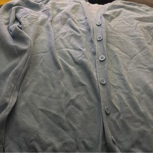 SHEIN Light Blue Cardigan Sweater